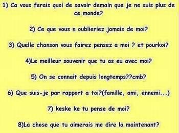 Répondez Sérieusement ! MERCI